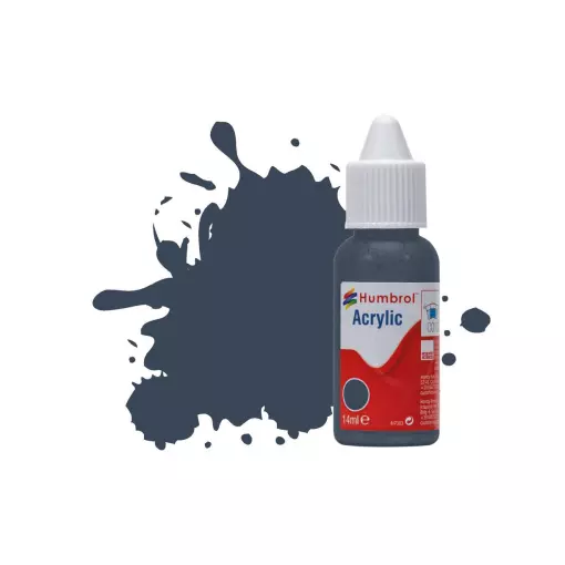 Peinture acrylique n°245 - couleur gris MAT HUMBROL DB0245 | 14 mL