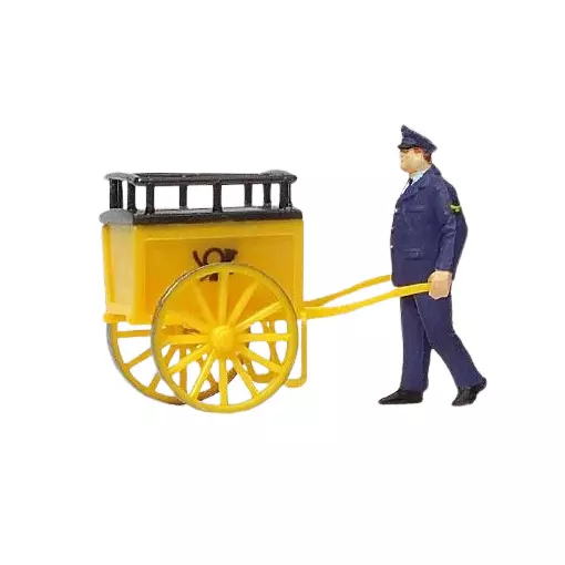 Postman with cart