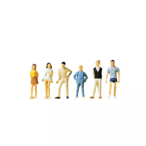 Lot de 6 jeunes personnages - PREISER 14003 - HO 1/87