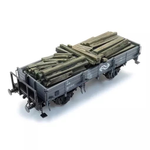 Cargo: vecchie traversine per carri sabbia - Artitec 28.125 - HO 1/87