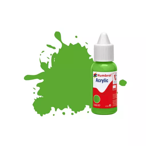 Peinture acrylique n°37 - couleur vert clair MAT HUMBROL DB0037 - 14 mL