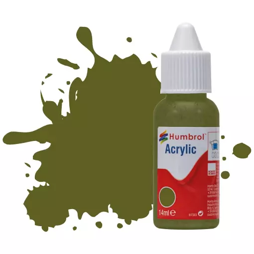 Peinture acrylique - couleur vert forêt MAT HUMBROL DB0150 | 14 mL