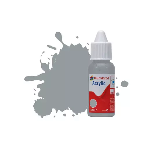 Peinture acrylique n°167 - couleur gris camouflage MAT - HUMBROL DB0167 | 14 mL