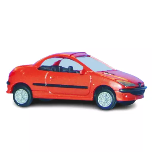 Peugeot 206 Coupé - Tangerine Métallisée - SAI 2183 - HO 1/87