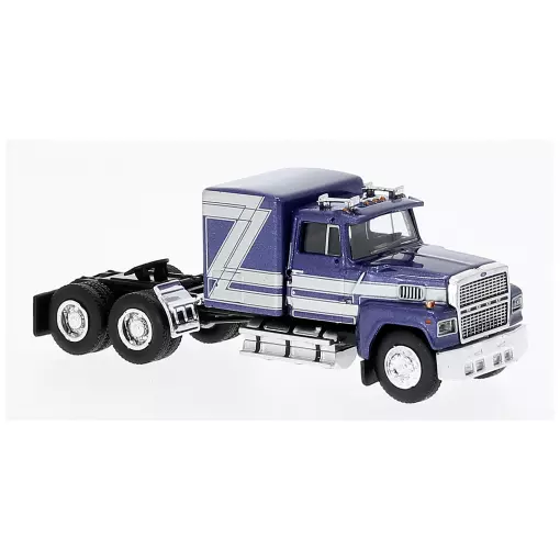 Camion Ford LTL 9000, blu metallizzato / argento, 1978 - Brekina 85880 - HO 1/87