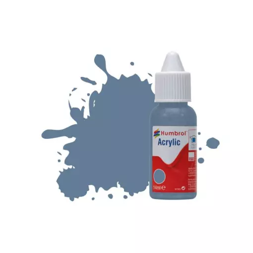 Peinture acrylique n°157 - couleur bleu azur MAT HUMBROL DB0157 | 14 mL