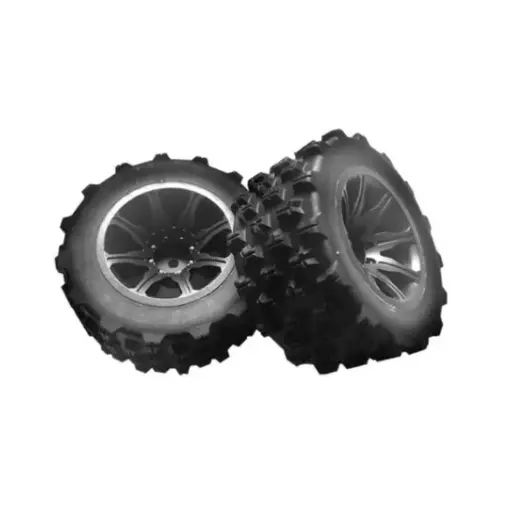 Original wheels (x2) for Hyper Go 14209 - MJX 14300D2 - 1/14