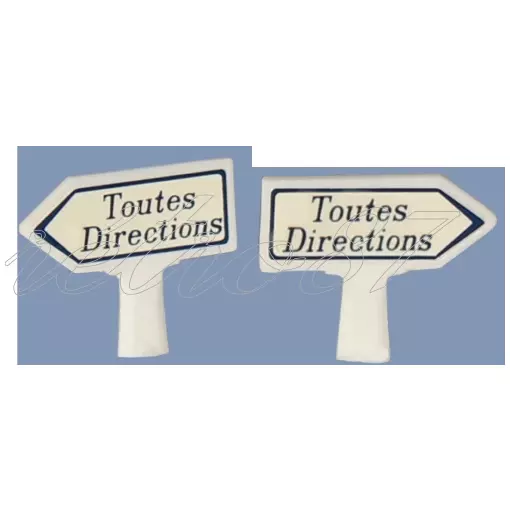 2 panneaux Michelin "Toutes Directions" - SAI 8411 - HO 1/87