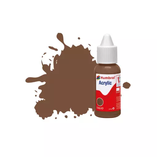 Peinture acrylique n°98 - Chocolat - Mat - Humbrol DB0098 - 14 mL