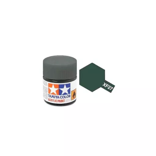 Peinture acrylique en pot - Vert/Noir MAT XF2 - TAMIYA 81727 - 10ml