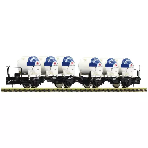 Pack de 2 Wagons porte-conteneurs FLEISCHMANN 823307 - DB - N 1/160 - EP III