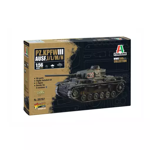 Char Pz. Kpfw. III Ausf. J/L/M/N - Italeri 25757 - 1/56