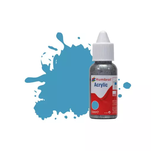 Peinture Acrylique - couleur Bleue Moyen Mat - HUMBROL DB0089 | 14 mL