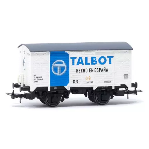 Wagon couvert à 2 essieux PJ, "Talbot" - Électrotren HE6056 - HO 1/87 - RN - Ep III - 2R