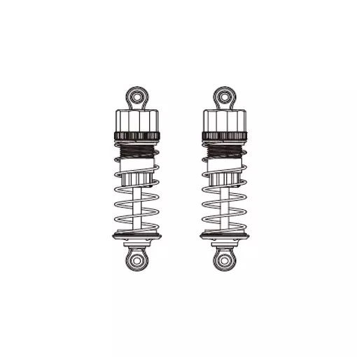 Rear shock absorbers (x2) for Hyper Go - MJX 14500B - 1/14