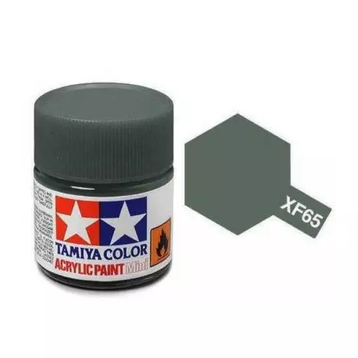 Peinture acrylique en pot - Gris campagne MAT XF65 - TAMIYA 81765 - 10ml