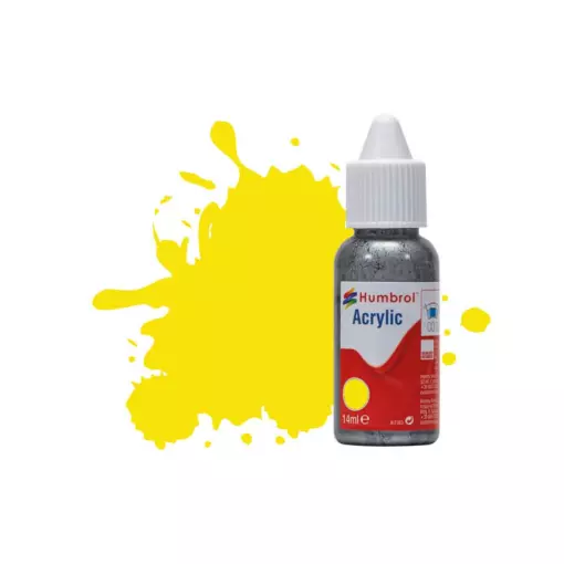 Peinture acrylique n°99 - couleur citron MAT HUMBROL DB0099 | 14 mL