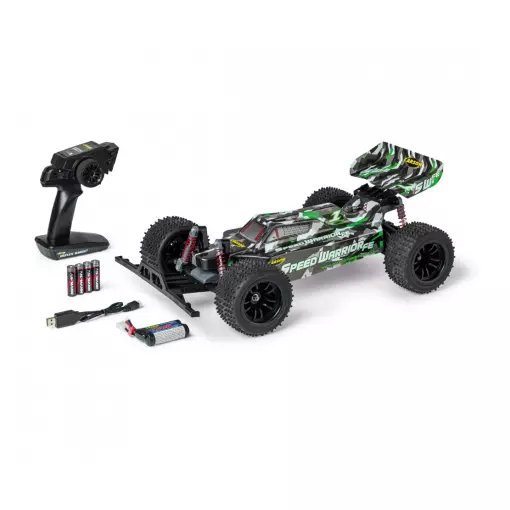 FE Speed Warrior coche de radio control - Carson 500404238 - 1/10 - Verde - 2.4GHz 100% RTR