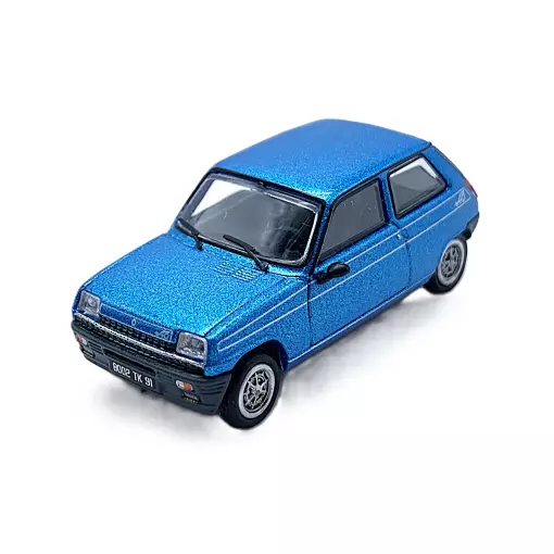 Auto Renault R5 Alpine - REE MODELES CB161 - HO 1/87 - Blau Metal