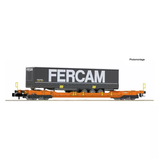 T5 Wascosa + carro rimorchio tascabile Fercam - Fleischmann 6660040 - N 1/160 - Ep V/VI - 2R