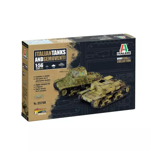 Italienische Panzer und Selbstfahrlafetten - Italeri 25768 - 1/56