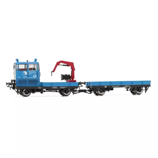 Dieseldraisine KLV 53, mit Waggon "MIT", blau lackiert - Electrotren HE2009S - HO 1/87 - RENFE - Ep V - Digitaler Sound - 2R