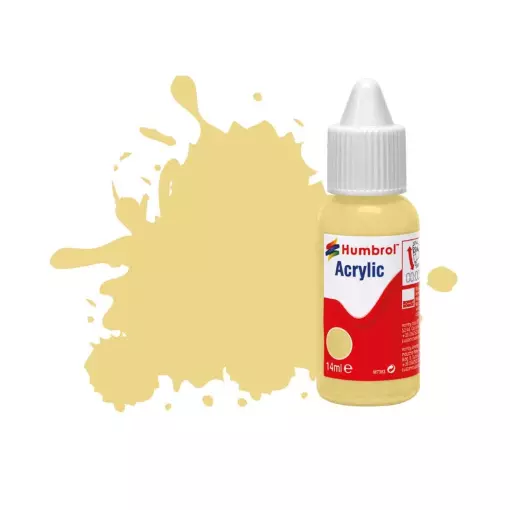 Peinture acrylique n°103 - Crème - Mat - Humbrol DB0103 - 14 mL