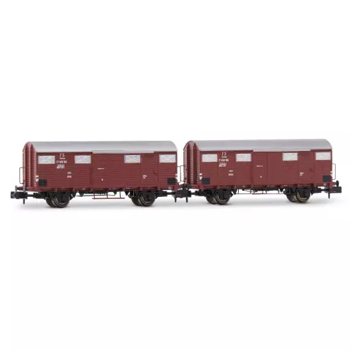 Coffret de 2 wagons couverts Gs - Arnold HN6573 - N 1/160 - FS - EP III