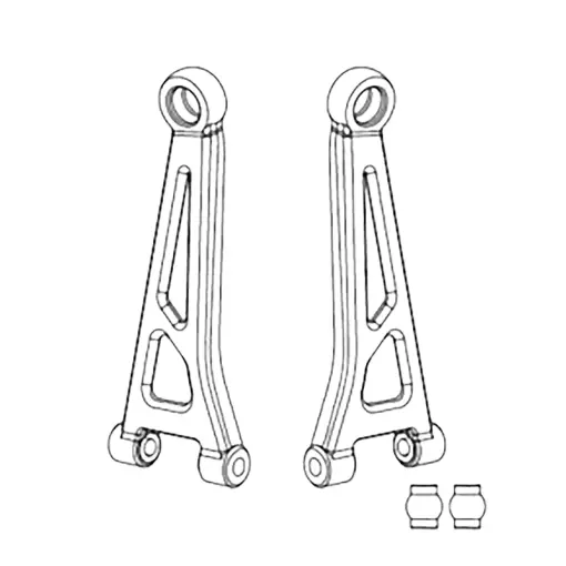 Horquillas de suspensión delantera superior (x2) para Hyper Go - MJX 14210B - 1/14