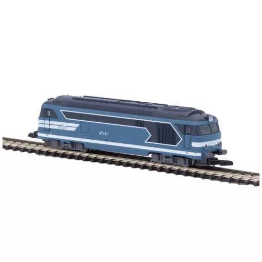 Diesellokomotive BB 67411 Blau - Azar Models L01-BL3D - Z 1/220 - SNCF - 2R - EP IV - Digital