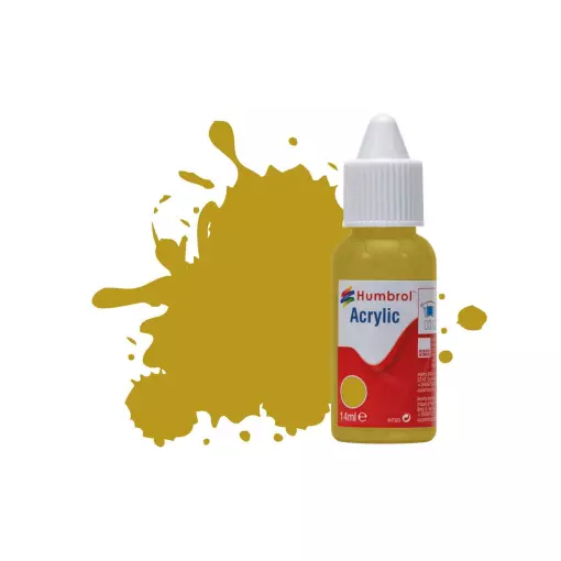 Peinture acrylique n°83 - couleur ocre MAT HUMBROL DB0083 - 14 mL