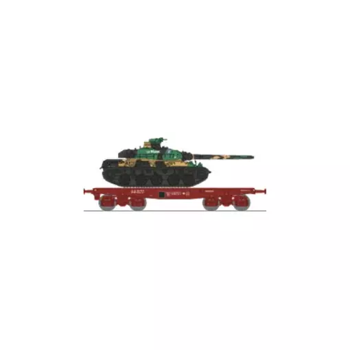 Ketelwagen SSym46 + tank amx-30 "La Marne" 1DB 1RC - Ree Models WBA037 - HO 1/87 - SNCF - Ep IV - 2R