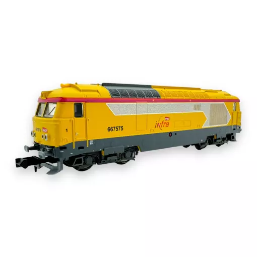 Diesellocomotief BB 67400 "infra" - MiniTrix 16707 - N 1/160 - SNCF - EP VI - 2R - DCC Zoon