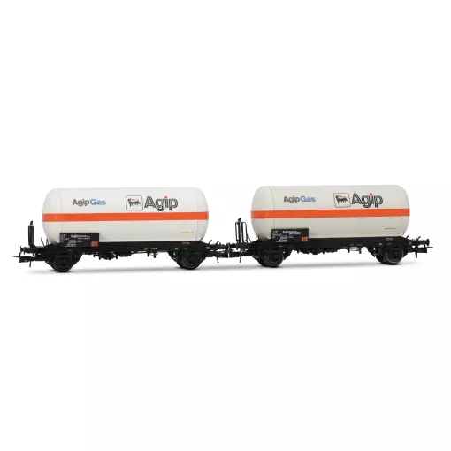 Coffret de 2 wagons AGIP - Rivarossi HR6620  - HO 1/87 - FS - EP IV