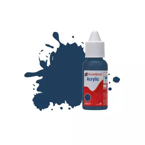 Peinture acrylique n°104 - Bleu Oxford - Mat - Humbrol DB0238 - 14 mL