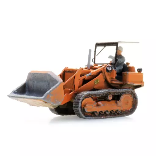 Cargadora sobre orugas con cabina abierta Hanomag K5 + figura - Artitec 322.040 - HO 1/87