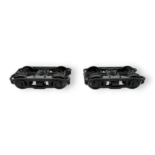 Set de deux bogies PLM type D - Noir - REE Modèles XB112E02