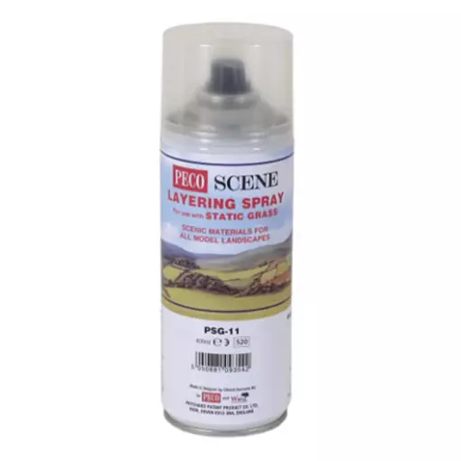 Spray pour création de gazon sur diorama - Peco PSG-11 - 400mL