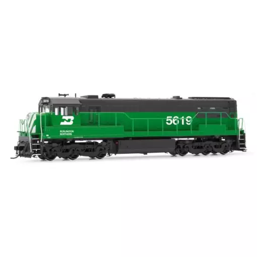 Locomotive diesel U25c 5619 - Rivarossi HR2888S - HO 1/87 - Burlington Northern - Ep IIIb - Digital sound - 2R