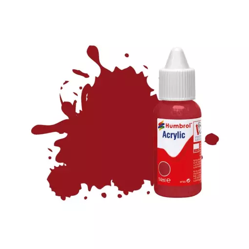 Peinture acrylique n°20 - Crimson - Brillant - Humbrol DB0020 - 14 mL