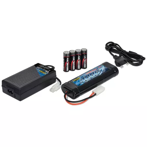 Chargeur Expert NiMH Compact 4A + Akku NiMH 4000 mAh- Carson 500607013