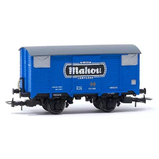 Carro merci a 2 assi PJ, "Mahou" - Electrotren HE6055 - HO 1/87 - RN - Ep III - 2R