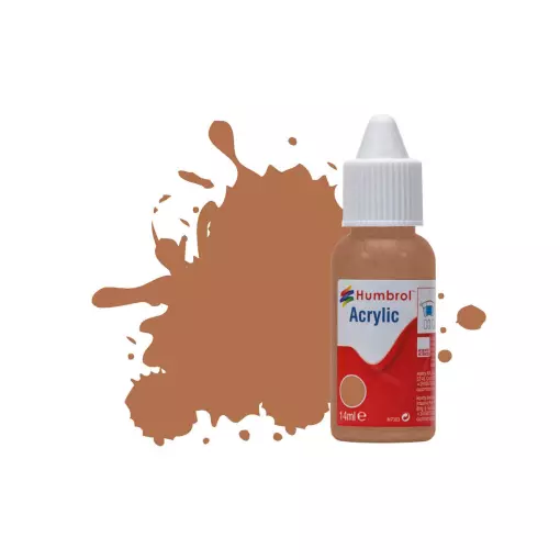 Peinture acrylique - couleur terre claire MAT HUMBROL DB0119 | 14 mL