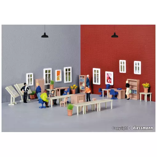 Mobilier de bureau - Kibri 38655 - HO 1/87