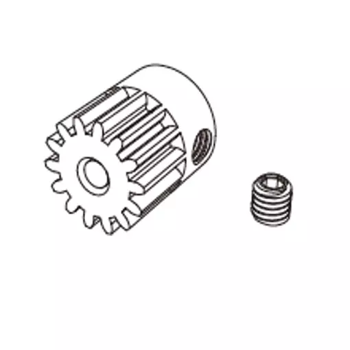 Motor sprocket for Hyper Go - MJX 16392B - 1/14 and 1/16