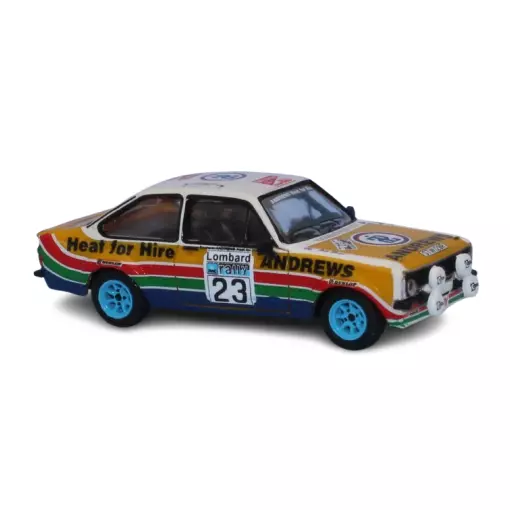 Ford Escort RS 1800, No.23, Rallye RAC Lombard 1977 ( Russell Brookes - John Brown ) - Brekina 19585 - HO 1/87