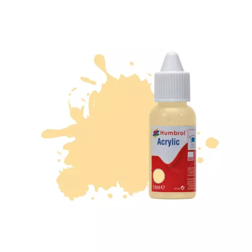 Peinture acrylique n°148 - couleur Radome Tan MAT HUMBROL DB0148 | 14 mL