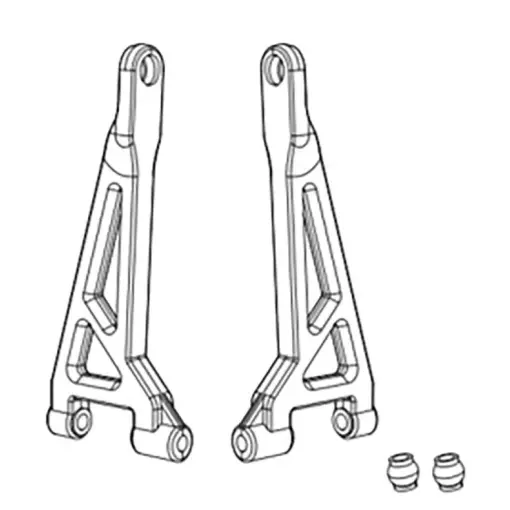 Bras de suspension supérieurs arrière (x2) pour Hyper Go - MJX 16240 - 1/16