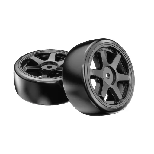 Roues plastique de drift pour Hyper Go - MJX 1415C - 1/14