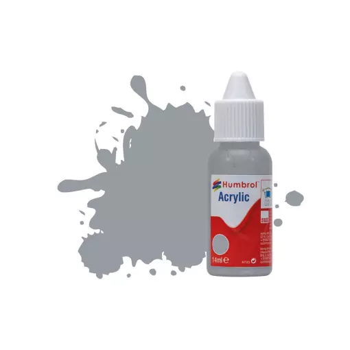 Peinture acrylique n°140 - couleur gris mouette MAT HUMBROL DB0140 - 14 mL